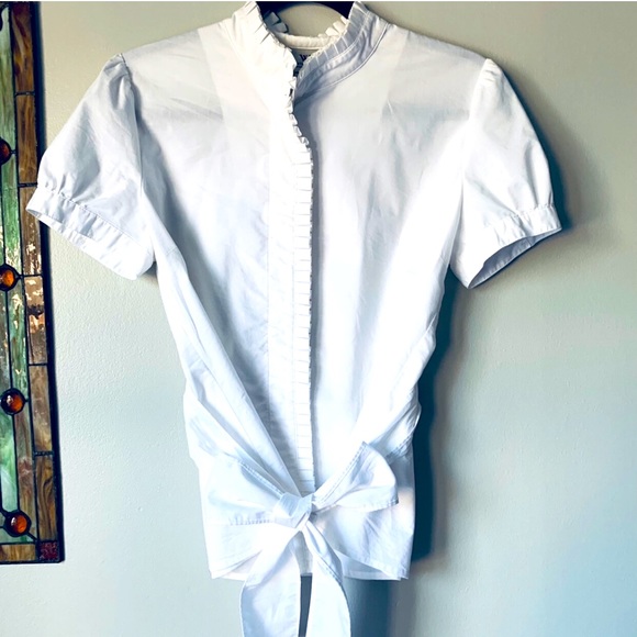 Worthington Pie Collar Tie Blouse MP - Picture 3 of 11